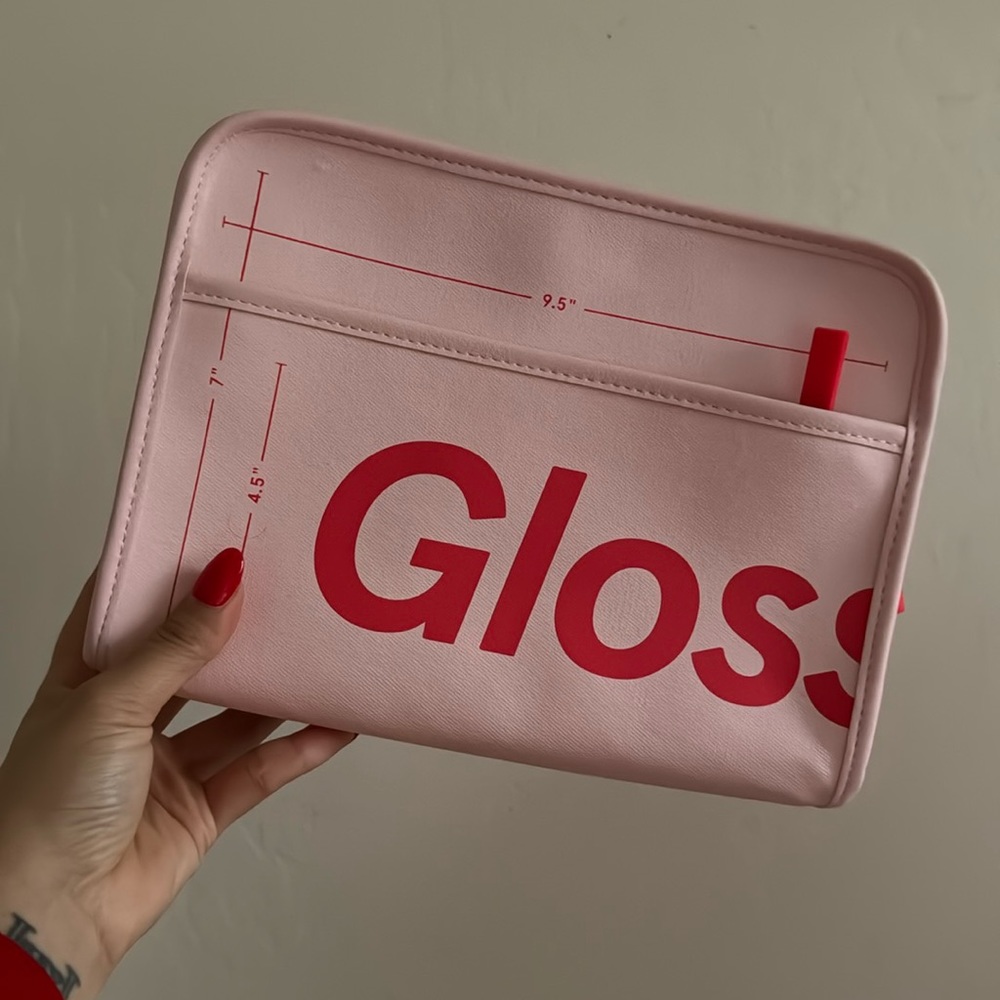 Glossier beauty bag
